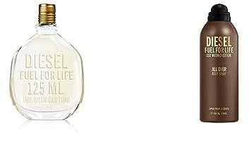 Diesel Fuel For Life, Eau de Toilette Pour Homme 125 ml + Body Spray Homme 200 ml, Lot de 2 Produits