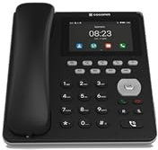 CoComm F720 - Telefono Fisso con SIM, 4G, LTE, Android 10, Volte, Uso Professionale, Facile da Usare, Colore: Nero