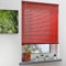 Sh000ad Aluminium Jalousie,Rot Jalousette Aluminium Fensterjalousie,Lamellen-Rollo für Sicht- und Sonnenschutz,Tür Fenster Seitenzugrollo,Wand-und Deckenmontage,Breite x Höhe (80x100cm)