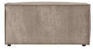 LOUNGITUDE - Pouf en Velours côtelé Taupe