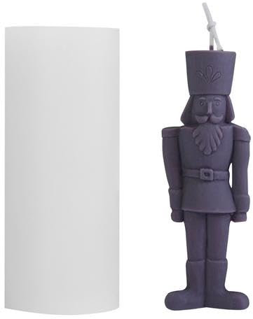 Kerzen-Silikonform Vereinfachte humanoide Kerzenform Nussknacker Duftkerze Silikonform Silikon Kerzenformen Antike König Statue Form Handwerk Kunst Silikon Seifenform Handwerk Formen