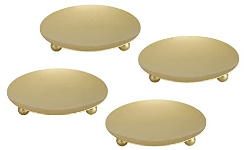 Bougeoir en Plaque de Fer, bougeoir décoratif en Fer doré, bougeoir for Bougies en Cire, bougeoir sur Pied for Bougies LED et en Cire, Mariages, fêtes, décoration de la maison/812