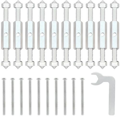 10 Sets Switch Socket Repair Tools, Switch Socket Cassette Screws Support Rod (silver)