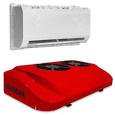 WolFum The Top Of The 12v Air Conditioner Is Installed with An Integrated RV Air Conditioner, Which Is Light and Portable, Easy To Install, and Keeps The Appearance Of Your RV Unaffected