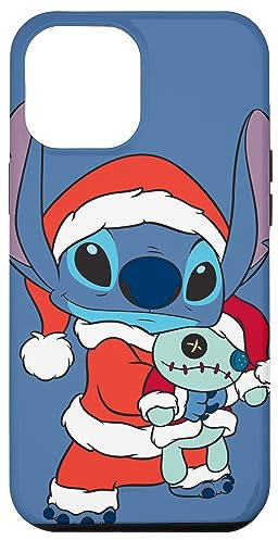 Disney Santa Stitch and Scrump Holiday Periwinkle Blue Case for iPhone 12 Pro Max