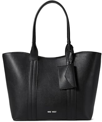 Nine West Kyndall Trap Tote, Schwarz, Large