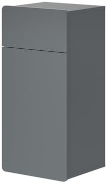 Vicco Midischrank Izan, Badmöbel, Grau/Grau, 36.6 x 76.6 cm