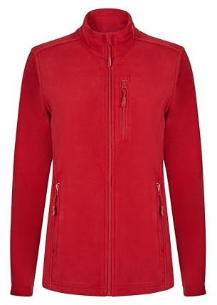 VELILLA Donna Giacca in Pile, Rosso, XXL