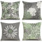 Kissenbezüge 45 x 45 Set mit 4 modernen floralen dekorativen quadratischen Kissenbezügen grauer Gänseblümchen-Kissenbezug dekorativer floraler Kissenbezug für Zuhause, Sofa, Outdoor-Dekoration