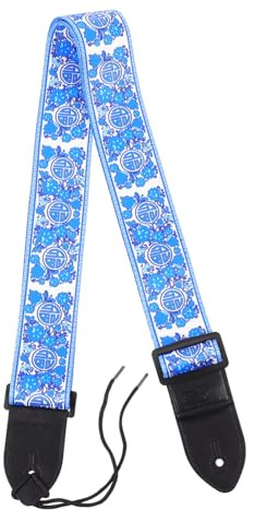 VICASKY Adjustable Polyester Printed Guitar Strap for Electric Acoustic Bass Guitars Colorful Shoulder Strap Accessory and Performance