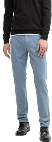 Tom Tailor Herren Jersey Travis Slim Fit Chino Hose, 37648 - Mystical Blue Two Tone, 38/34