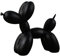 YOYUMI Skulptur Ballon Hund Ornamente Wohnzimmer Schlafzimmer Weinschrank Dekoration Kunstharz Kunsthandwerk Weiche Dekoration Schwarz