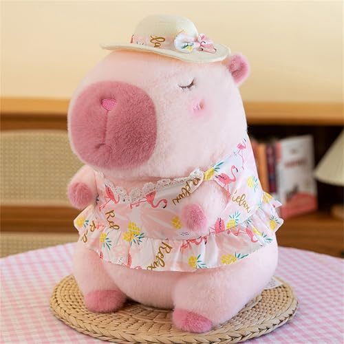 champracer Capybara Kuscheltier Kawaii Sommer, Rosa, 23 cm, Modern, Unisex, Little Kid, Big Kid