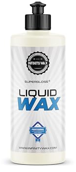 Infinity Wax SuperGloss+ Liquid Wax 500ml – Deep Wet-Look Gloss & Hydrophobic Protection – Easy Application Carnauba & SiO2 Hybrid Wax