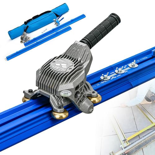 Manual Tile Cutter, Table Tile Cutter Hand Tools with Double Rails Design for 2.2/2.3/3/3.8m Large Ceramic Porcelain Tiles with Carbide Cut-Off Wheels, Non-Slip Feet,3m