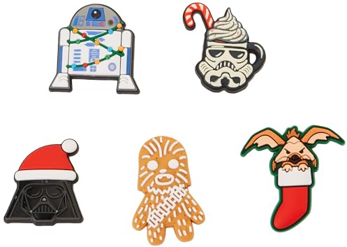 Crocs Unisex Jibbitz Charms, Star Wars Christmas 5 Pack
