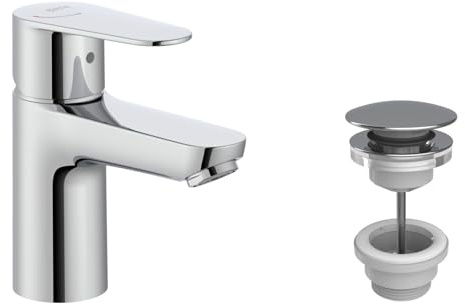 Roca Victoria Plus Mono Basin Mixer Chrome with Click Clack Waste