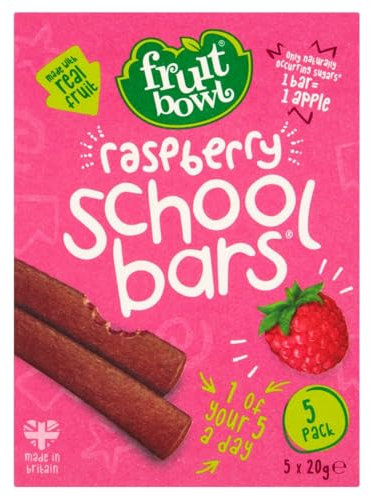 Raspberry Peelers 5X16g, Fruit snack made from concentrated apple and raspberry purees and fruit juices, No added sugar, Gluten free, Vegetarian, Ideal as a snack