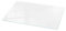 Plaque de Table en Verre 120x60 cm Verre Trempé pour Le Salon, la Cuisine et la Salle à Manger Decoratif Décor Élégant Durable Surface Lisse - Motif Blanc Lisse