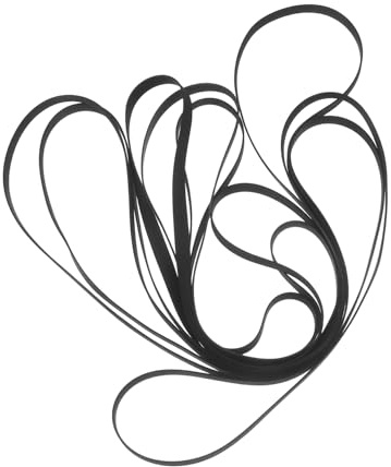 SUPVOX 11pcs Turntable Maintenance Kit Rubber Drive Belts Replacement for Record Player Phonograph with Anti-slip Elastic Rings for Audio Equipment Repair and Vinyl Playback Stability