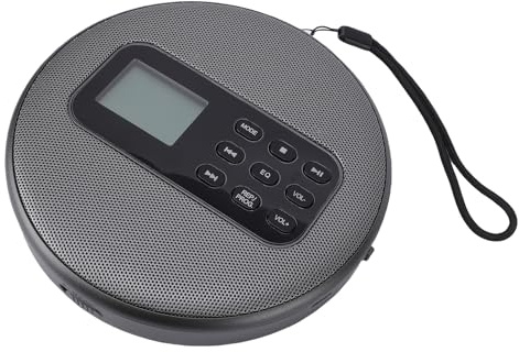 Bewinner Player CD Bluetooth Portatile con Batteria Ricaricabile, Altoparlanti a Doppio Stereo, Display LCD, Cavo Audio da 3,5 Mm, Riproduzione USB, Player Music Disc Compact