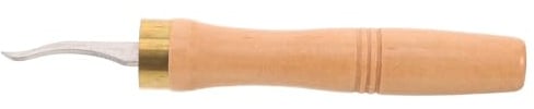 Milisten Rillenmesser zum Reinigen für Geigen Werkzeug für Geigenbauer mit Holzgriff für Restaurierung und Pflege Reparaturmesser für Geigenbau