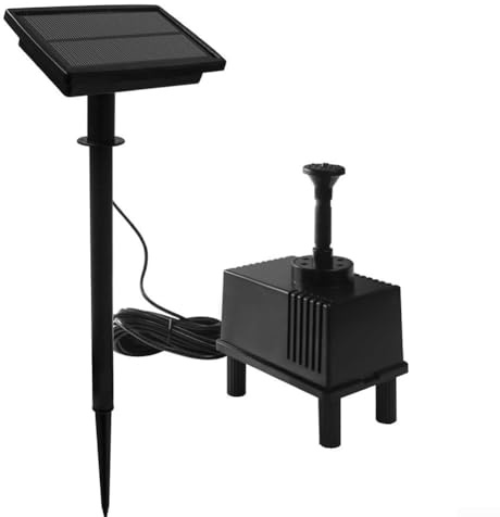 7V 1.5W Solar Fountain Pump, Solar Powered Fountain Pump Water Pond Filter For Outdoor Garden Small Fish Pond