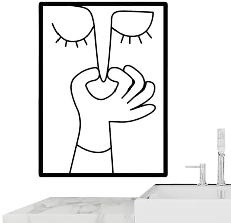 Generisch Wanddekoration Mit Badezimmer Humor Schwarz Weiß Geruch Deko