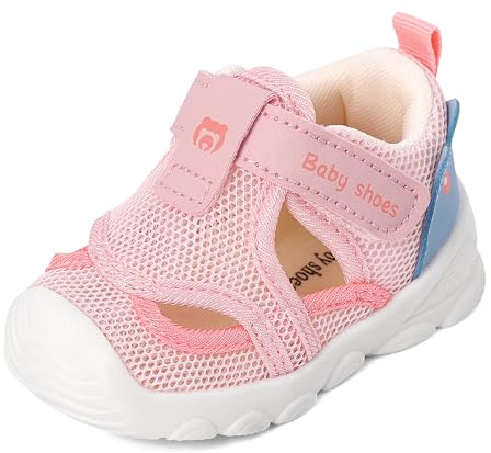 Scarpe Neonato Estive Sandali Primi Passi Traspirante Bambino Sneakers Running Neonata con Suole Gomma Antiscivolo