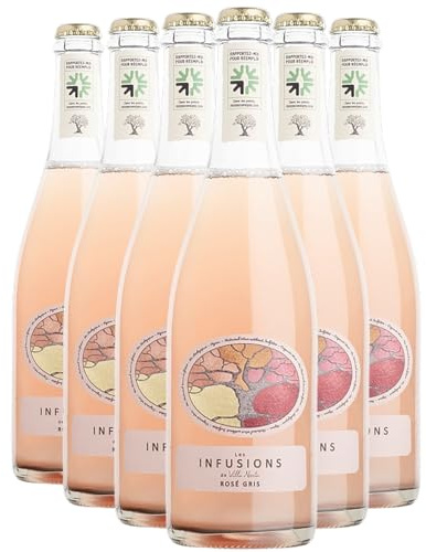 Pet'Nat' Les Infusions Rosé Gris Roséwein - Bio - Villa Noria - französischer Wein - Sekt - Languedoc - Roussillon Frankreich - Rebsorte Grenache Gris - 6x75cl