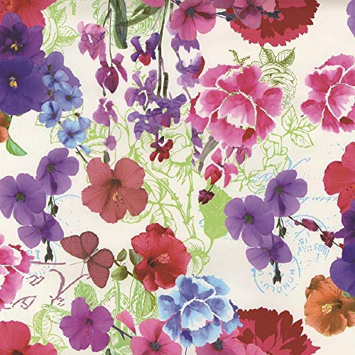 ecosoul Wachstuchtischdecke Alice Blumen bunt Wachstischdecke Breite:140cm Länge:100cm