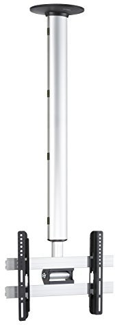 VCM Universal TV Deckenhalterung | 26-40 Zoll bis 50 kg | bis VESA bis 400x300 | höhverstelbar 127-238 cm | TV Halterung 360 Grad schwenkbar drehbar und 15 Grad neigbar | Fernseher Halter - CM3