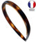 10 – 003 – Serre-tête pour cheveux avec dents de 1 cm, couleur tortue – Fabriqué en France – Serre-tête pour cheveux