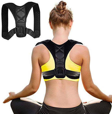 Nanet Haltungskorrektor Rückenbandage Einstellbarer Geradehalter gegen Rücken,Schulter,Nackenschmerzen und Rückenausgleichsrichter für Damen und Herren
