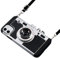 Awsaccy Emily in Paris Handyhülle iPhone 11 6.1 Kamera Hülle Vintage Cover Cute 3D Cool Einzigartig Kamera Design Case PC Silikon Cover mit Abnehmbarem Umhängeband Lanyard für Mädchen Frauen Schwarz