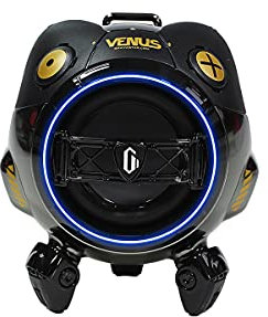 GravaStar Venus | Bluetooth-Lautsprecher | Mini-Roboter-Lautsprecher | Wasserdicht | Tragbarer kabelloser Lautsprecher | 10 Stunden | 10 W (Black)