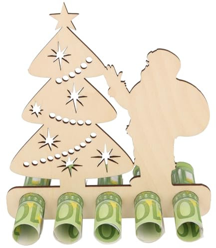 Spruchreif · Geldgeschenk zu Weihnachten · Geschenke aus Holz · Holzaufsteller Weihnachtsbaum