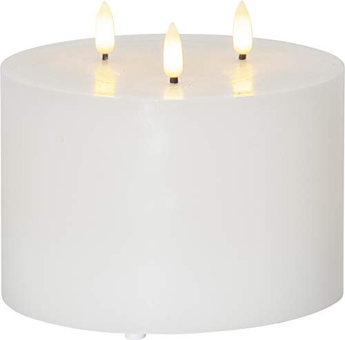 Star LED-Wachskerze 'Flamme', 3-flammig,