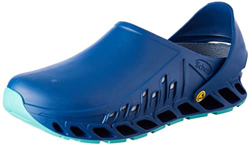 Scholl F293781040 Evoflex Clogs, Azul, 42 EU
