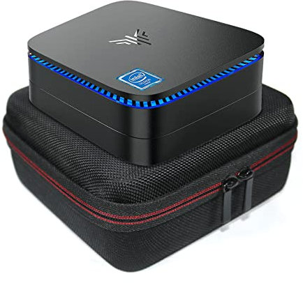 Maoershan Hard Travel Protective Case for Apple 2024 Mac mini M4 chip & KAMRUI Mini PC Windows 10 Pro/Win 11 Pro 8GB RAM Desktop Computer