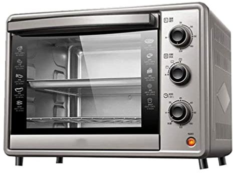 BeTlreo Horno eléctrico, Caja de Hornear automática Multifuncional de 35 lechos de 35 litros, Temporizador de 60 Minutos, Control Independiente de Temperatura de Tubos Superiores e Inferiores(30L)
