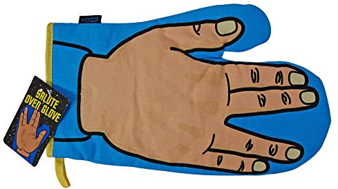 Bomblighters Trek Hand Signal Oven Glove - Star buy novelty oven mitt, Multicolor, One Size