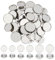 UNICRAFTALE 36pcs Broche Acier Inoxydable 16/18/20mm Broche Ronde Support Broche Badges Ronds Epingle Accessoires de Broche avec cabochons en Verre pour DIY Projets d'Artisanat Bijoux Badge Corsage