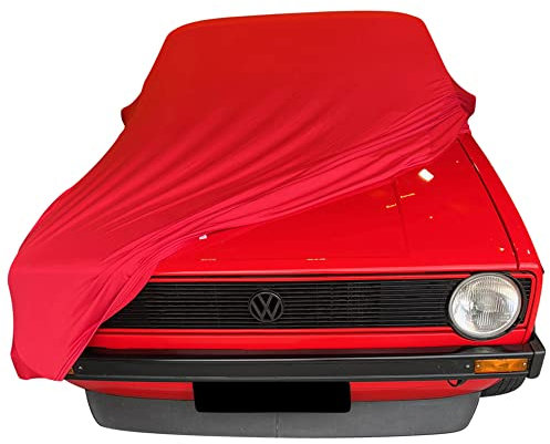 Star Cover Indoor Autoabdeckung kompatibel mit Volkswagen Golf 1 Cabrio SUPER Soft Stretch