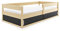 Interbeds Kinderbett Hugo 80x160 mit Lattenrost und Rausfallschutz Behälter unter dem Bett Sehr stabile Struktur Komfortables Funktionelles Einzelbett (Kiefer)