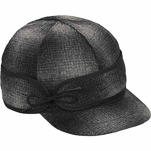 Stormy Kromer The Sidekick Cap - Wolle Wintermütze mit Ohrenklappen Krempe Damen Cap, Carbon, 58 EU