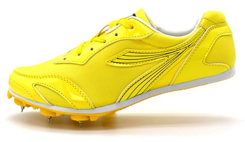 GoldeneAmeisen Leichtathletik Spike Schuhe,Athletik Spike Schuhe,Weitsprung-Leichtathletikschuhe,Track Spike Schuhe,Unisex,Atmungsaktive Leichte,rutschfeste,Laufschuhe,Für Test,Kinder,Herren,Damen