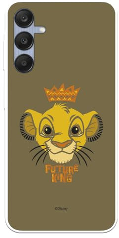 Schutzhülle für Samsung Galaxy A25 5G Offizielle König der Löwen Simba Krone Transparent Schutz Ihr HandyHülle für Samsung Galaxy A25 5G Silikon Flexibles Silikon mit offizieller Disney-Lizenz