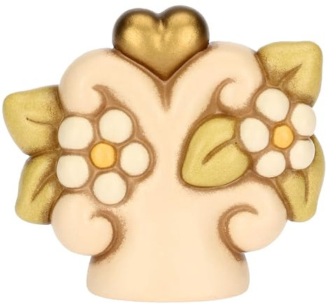 THUN, Albero Della Vita in Ceramica Decorata a Mano, Versione Piccola, 7.8 x 3 x 7.3 cm h