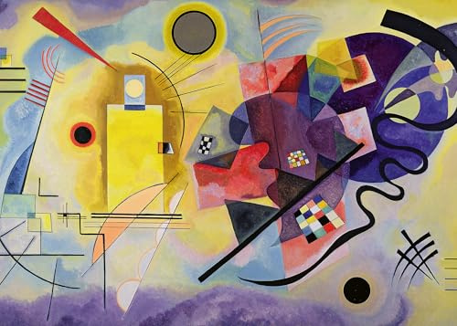 Ravensburger - 1000 Pieces Kandinsky Jigsaw Puzzle, Wassily:Yellow, Red, Blue​ | 1000 Pieces Art Puzzle with a Size of 70 x 50 cm | Gift for Adults and Children from 14 Years and Over